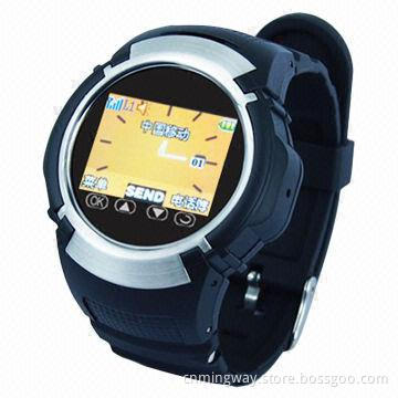 Beautiful 1.33-inch Touchscreen Watch Phone (MP3/4 Camera), Single SIM Card
